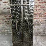 Bar trunk/storage unit in embossed steel 1980