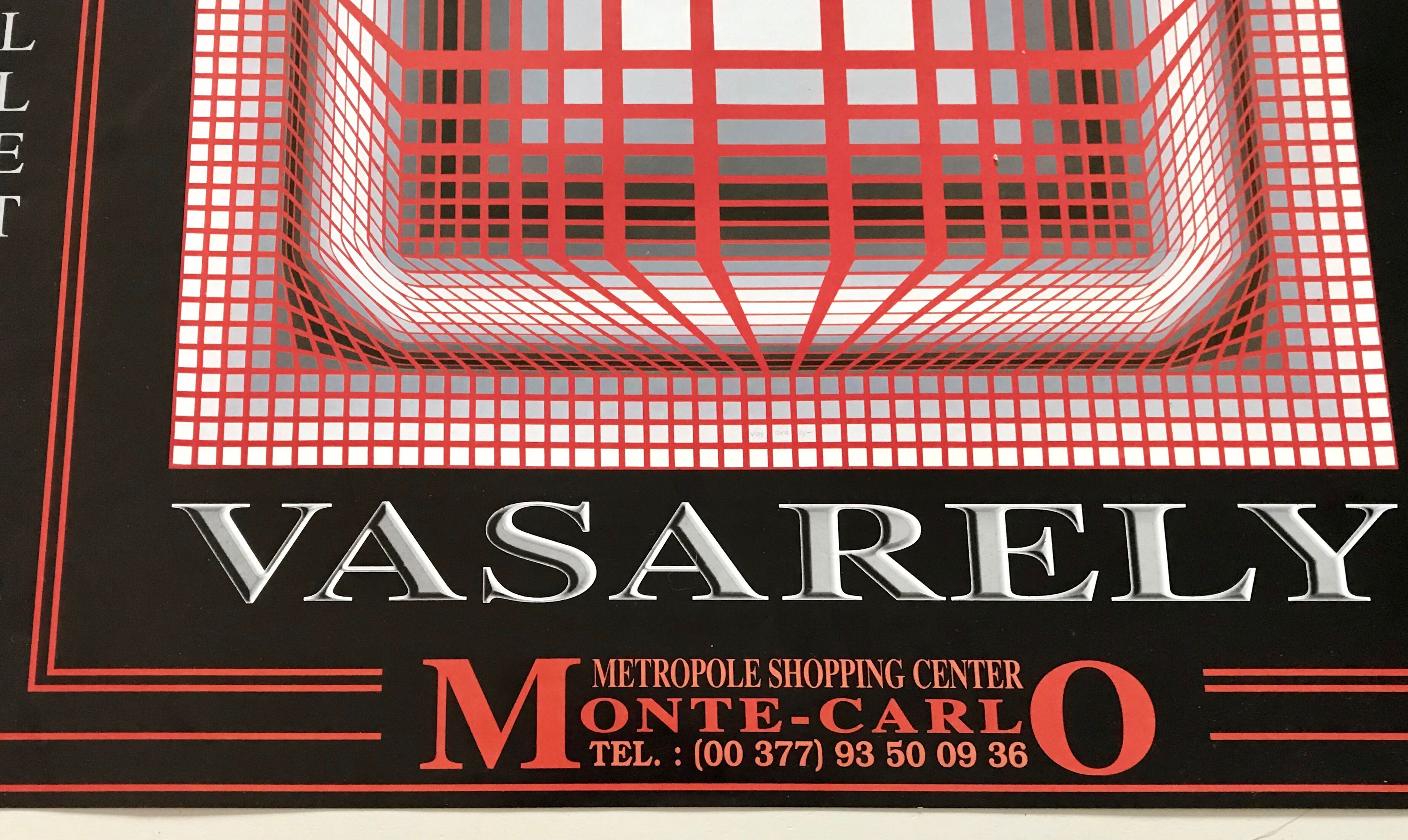 Original poster exhibition Vasarely 1998