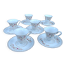 Set of 6 Limoges Haviland porcelain cups