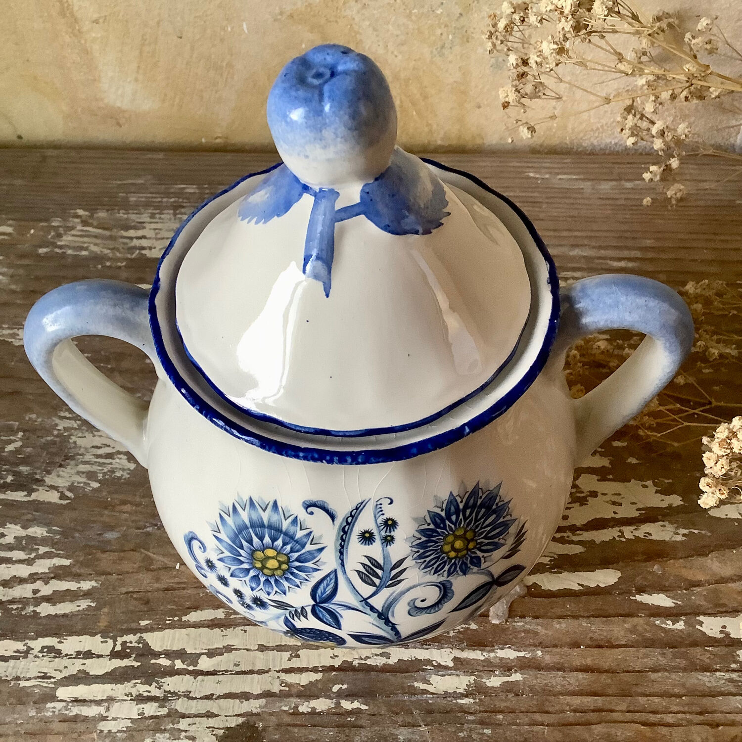 Porcelain sugar bowl