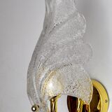 Wall lamp "leaf" by Carl Fagerlund, Murano glass, Germany, 1970