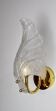 Wall lamp "leaf" by Carl Fagerlund, Murano glass, Germany, 1970