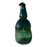 Large blown glass bottle - Vintage 70's - Empoli Glassworks - Italy
