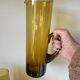 Amber blown glass orangeade service from the 1970s.