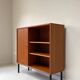 Vintage wooden cabinet with shelves and 1 door