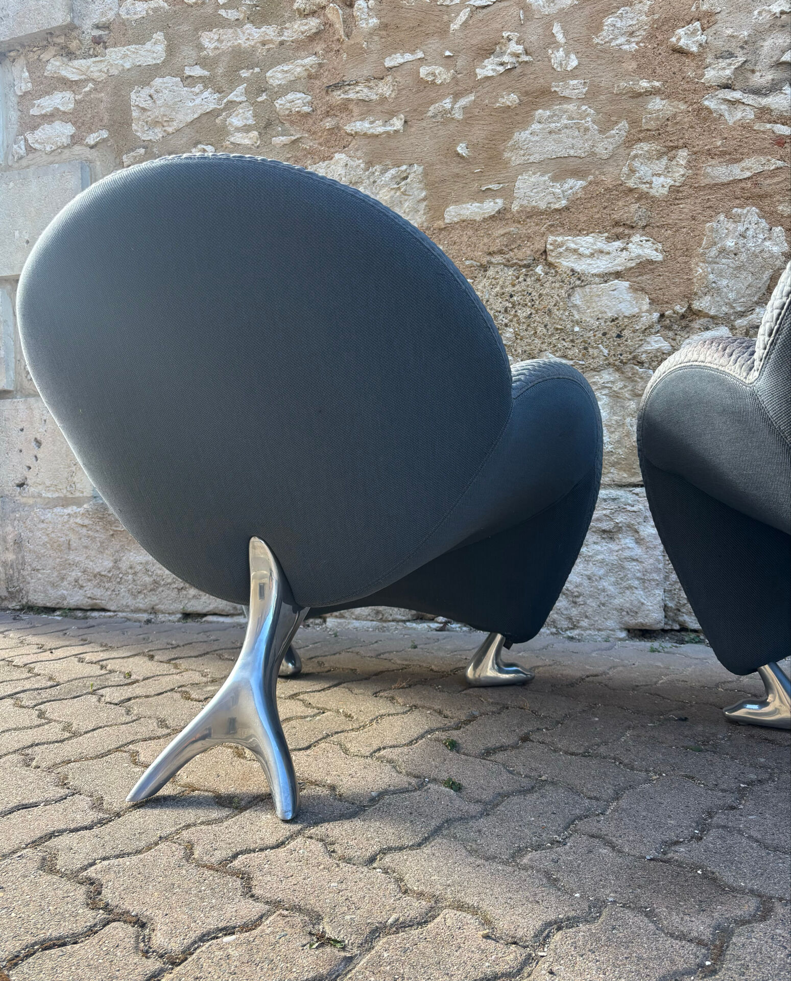 Pair of design armchairs Papageno Jan Armgardt Leolux