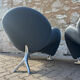 Pair of design armchairs Papageno Jan Armgardt Leolux