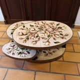 Georges Pelletier Vallauris La Roue Magnolias Vintage Coffee Table