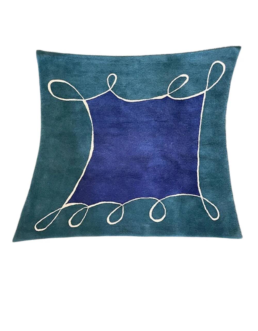 Large hand-tufted wool rug by Tisca Switzerland from the 1990s.