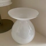Corole vase opaline white glass Pia Amsell for Ikea