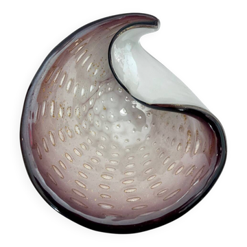 Sommerso ashtray, Barovier & Toso, Murano