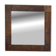 Oak brutalist mirror, 1970s