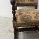 Paire de fauteuils de style Louis XIII a haut dossiers plats XX siècle