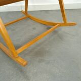 Fauteuil à bascule en rotin Design Hellerau