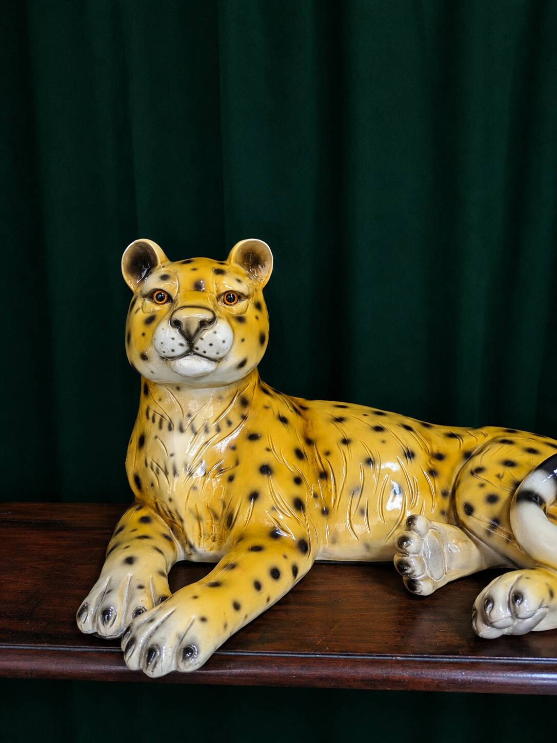 Ceramic leopard, Italy, circa 1960