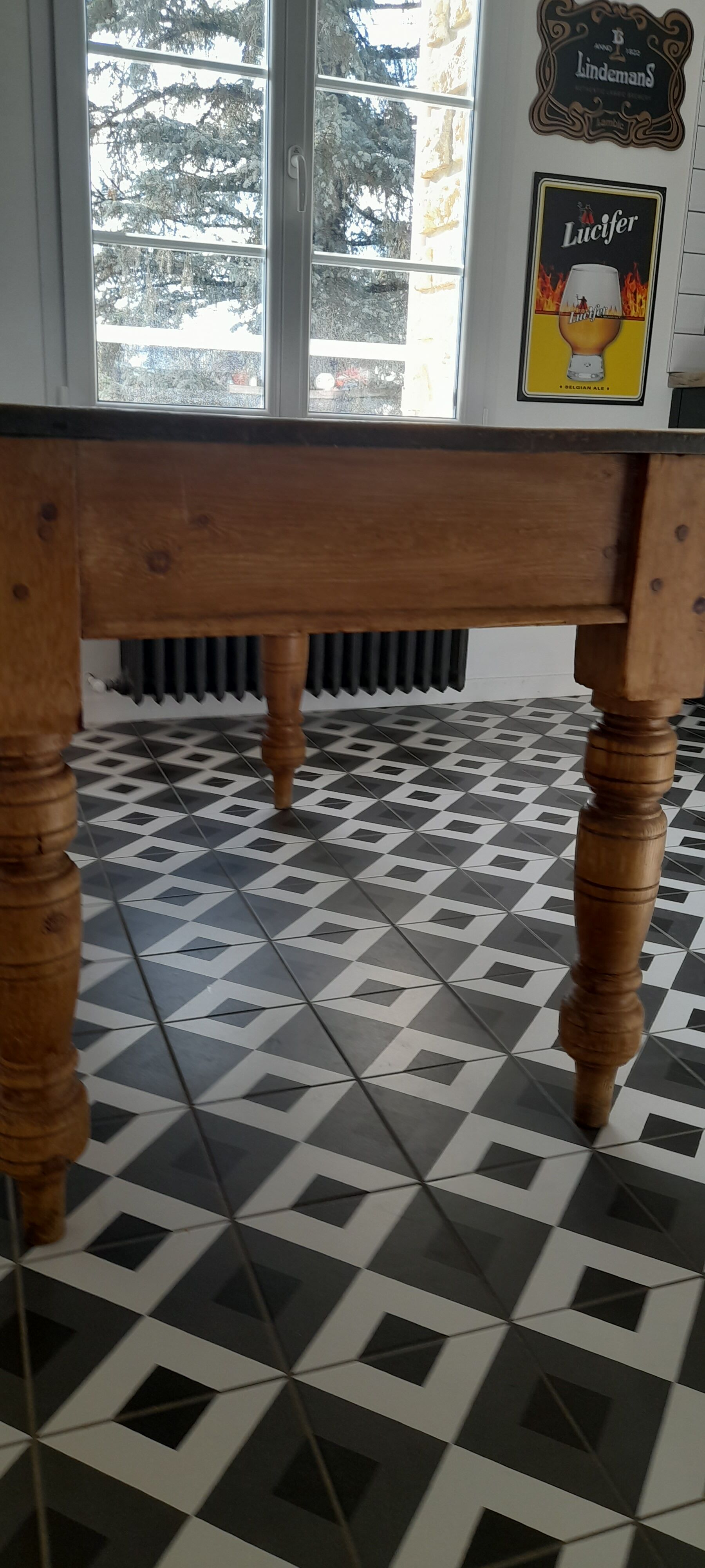 Old English farmhouse table