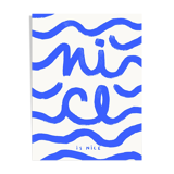 Wall poster with waves forming the phrase Nice is Nice