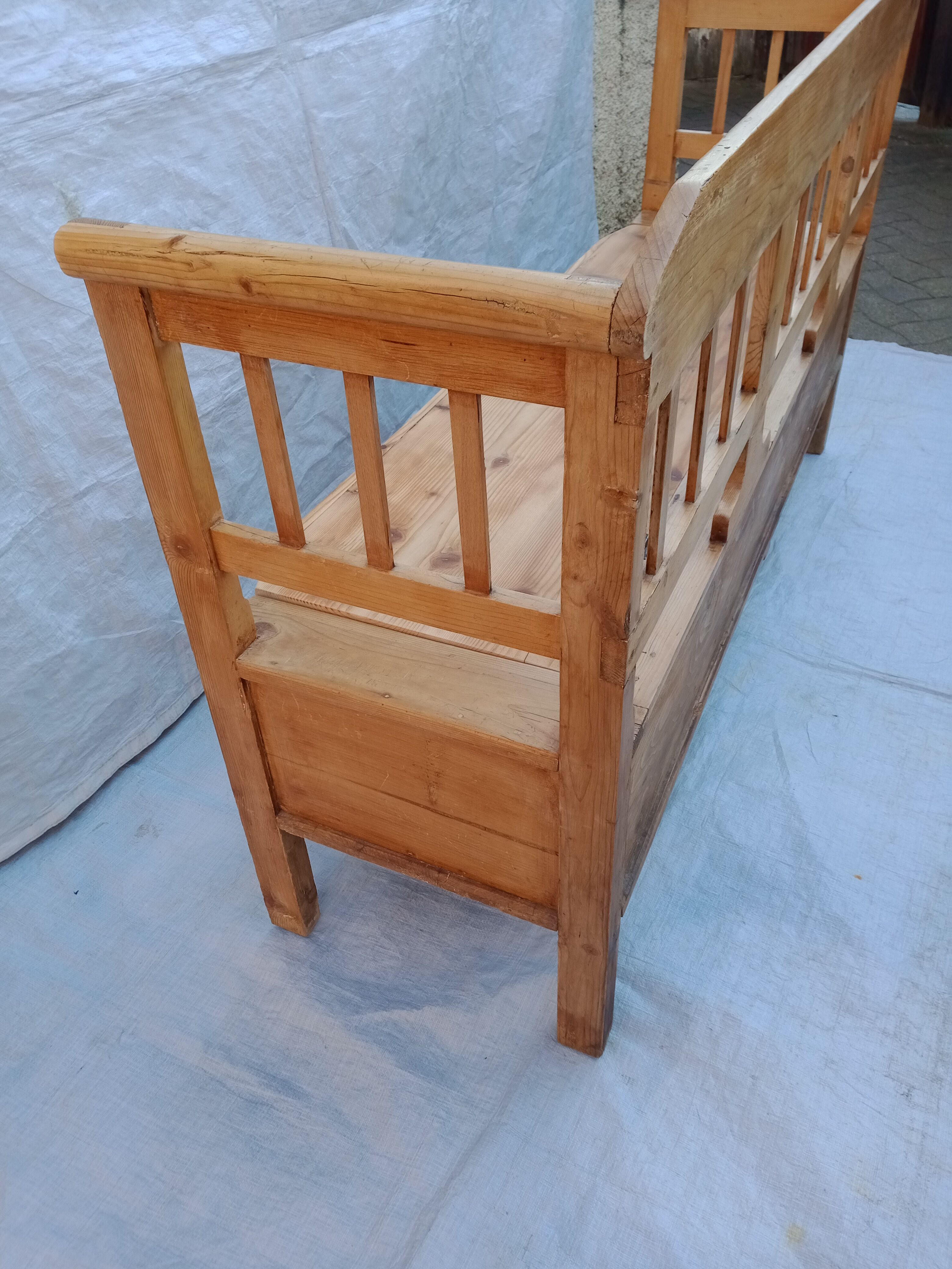 Banc coffre rustique