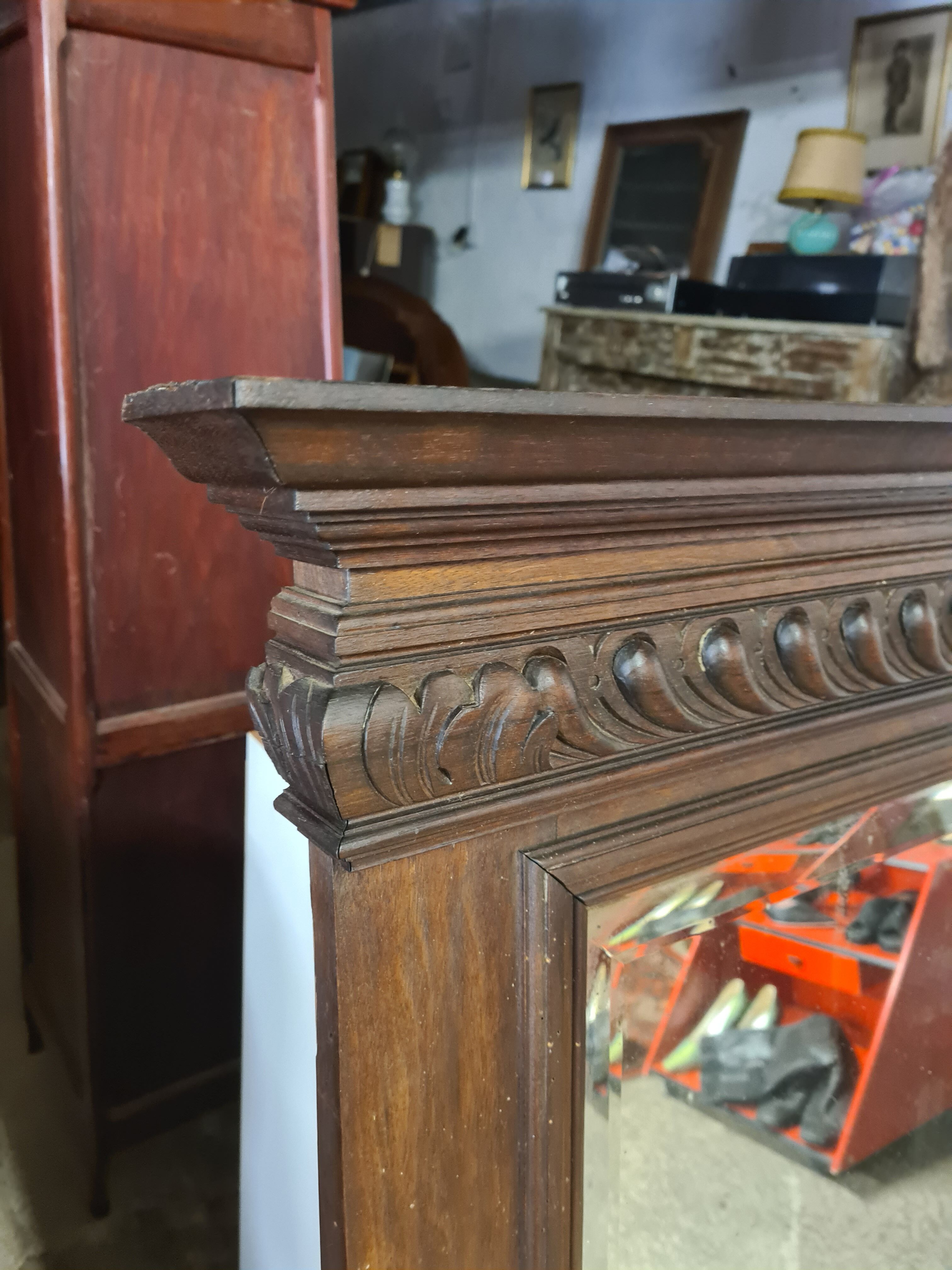 Fireplace mirror - old trumeau 95x121cm