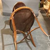 Old-fashioned tea table, 1920 in marquetry