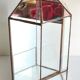 Vide poche mural miroir et laiton vintage