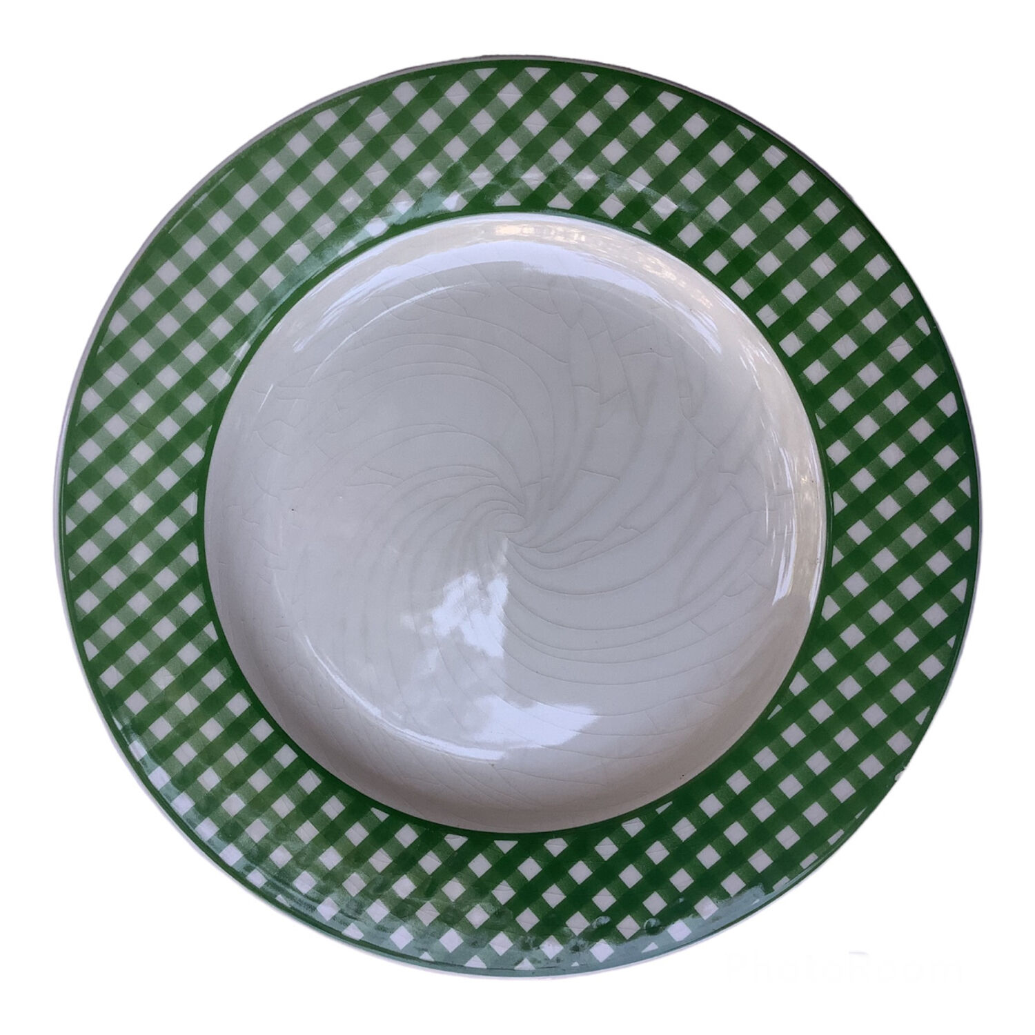 Vichy dinner plates