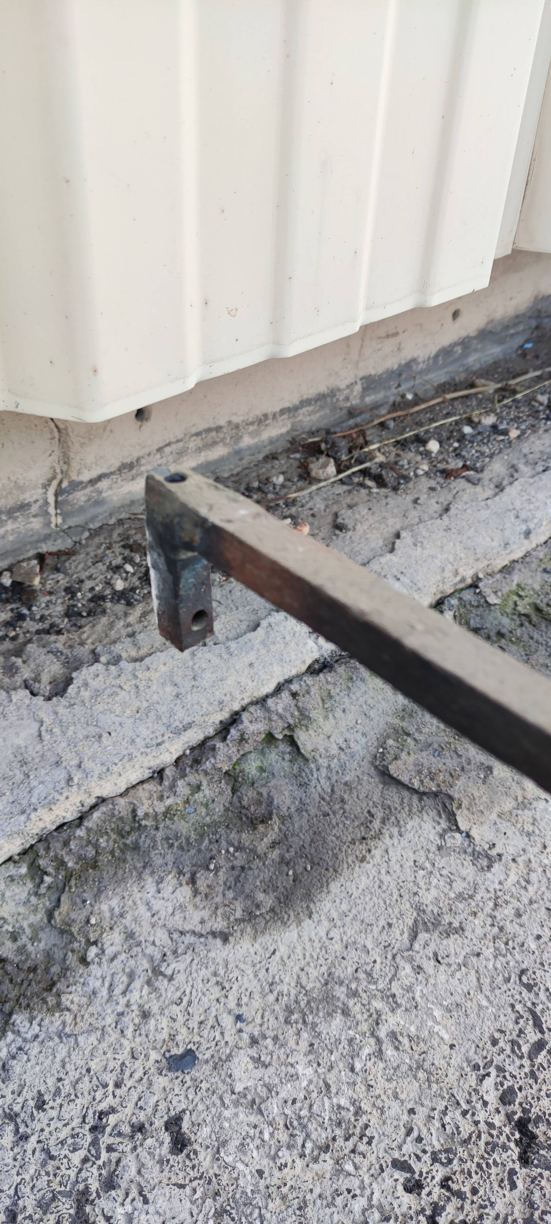 Console, cache radiateur en fer forgé et marbre, meuble d'appui