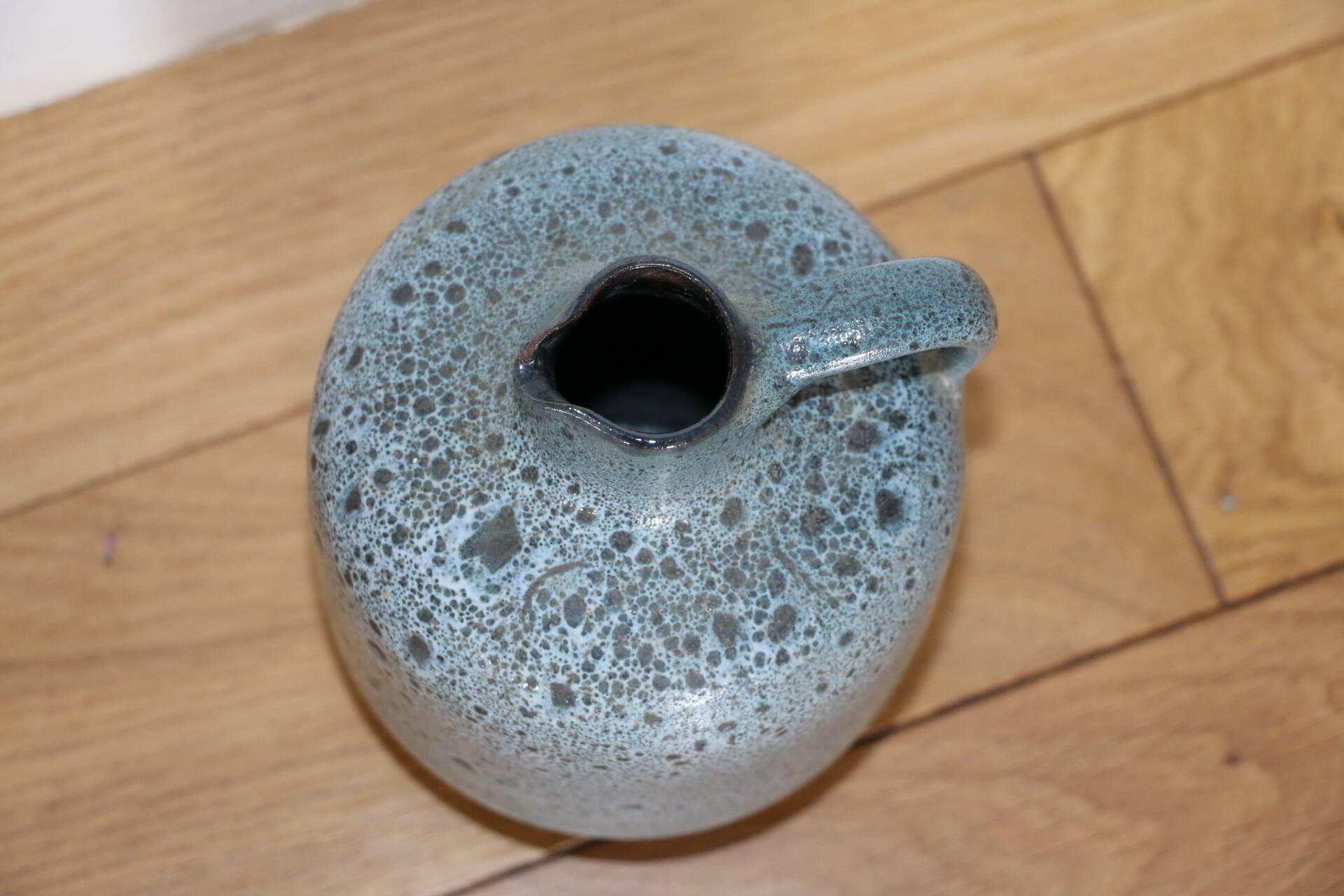 Blue ceramic vase