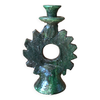 Tamegroute pottery candle holder