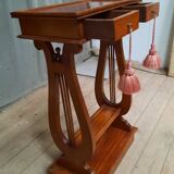 Side table with lyre base
