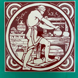 Set of 5 John Moyr Smith 15×15cm tiles – collector's items