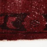 3x11 Shade Of Wine Red Handmade Turkish Vintage Runner Rug