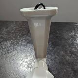 Old white porcelain wall lamp art deco bathroom 1930 opaline tulip 1930