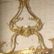 bronze and brass chandelier with 6 arms from the early 20th century