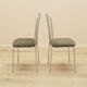 Ensemble de chaises en métal, dossier en forme d'éventail, danois, années 1980.