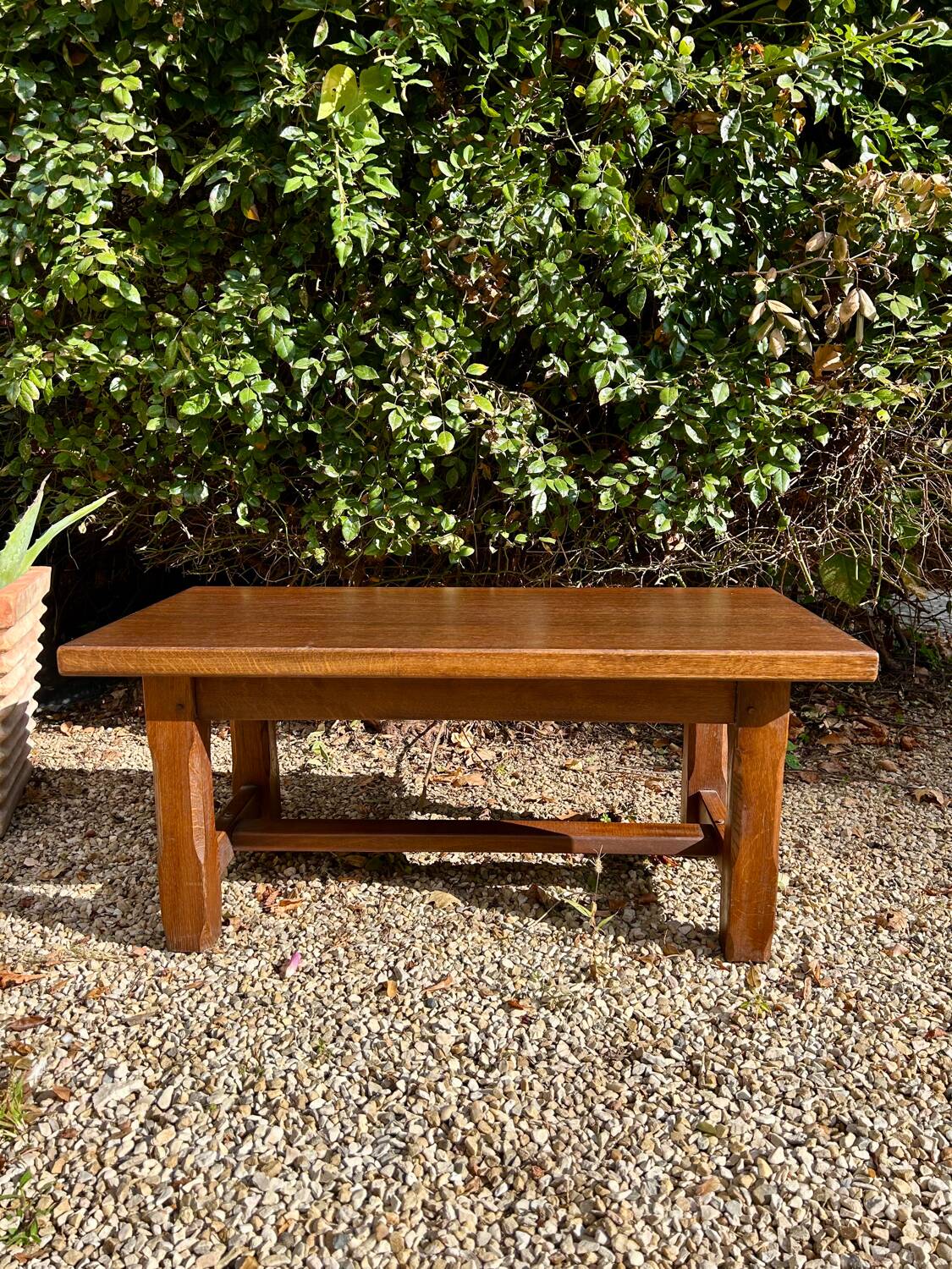 Solid wood coffee table