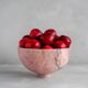Coupe à fruits en marbre rose