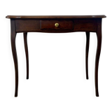 Ancienne table à écrire de style Louis XV en noyer massif