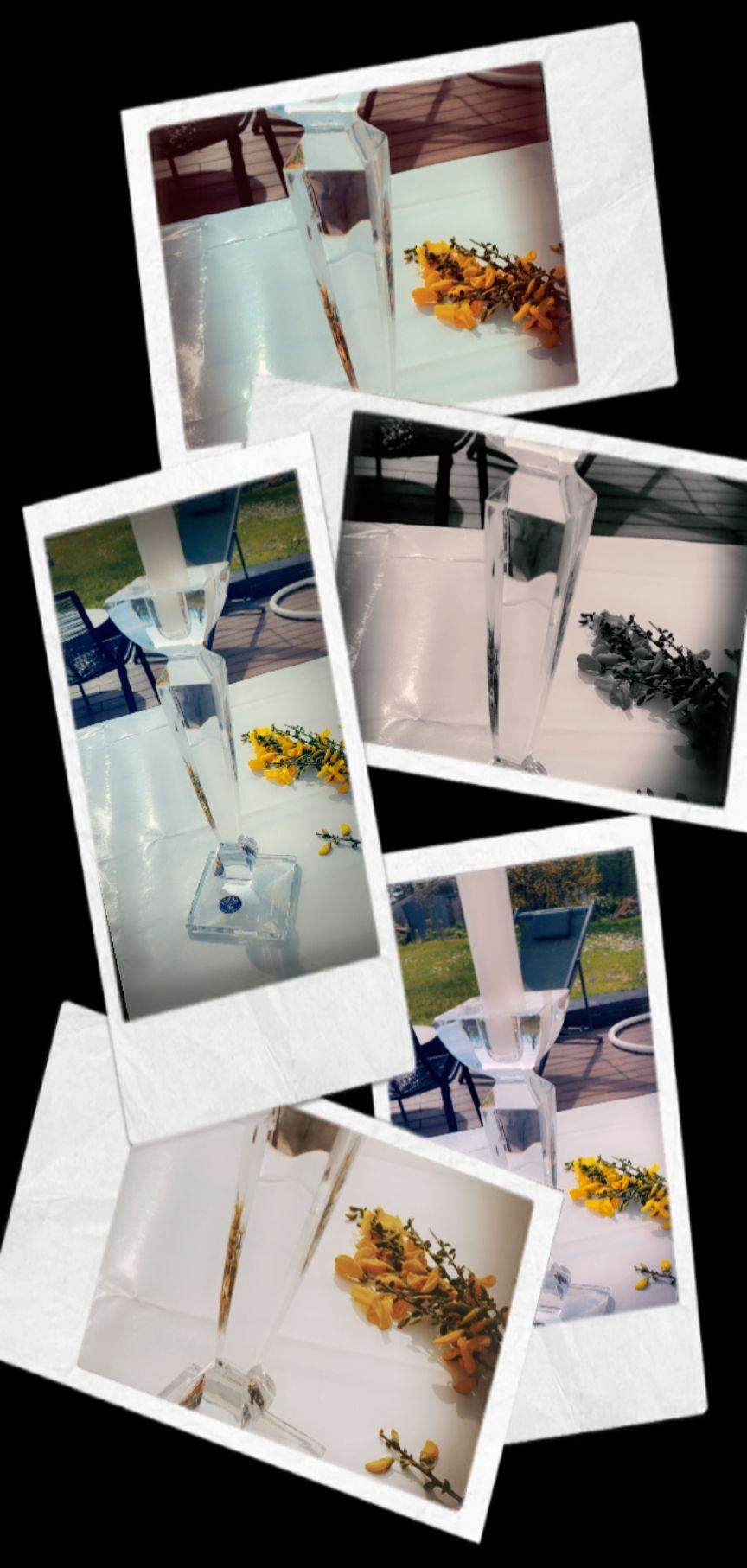 Candle holder solid crystal chandelier plain of boheme empery