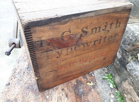 Smith-Corona wooden crate