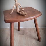 Tripod stool cowbird half round