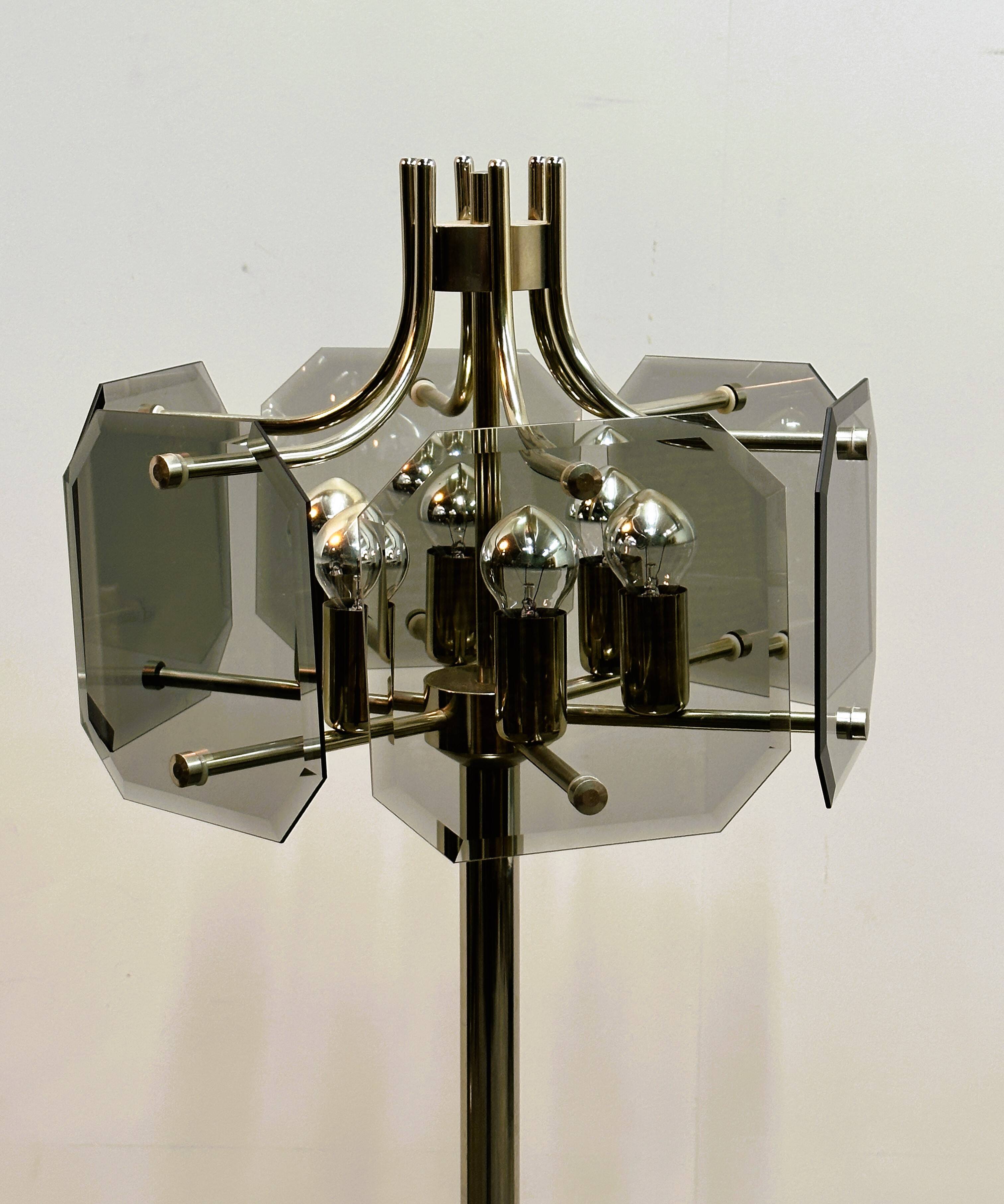Vintage Luigi Colani Chrome Floor Lamp from the 70s.