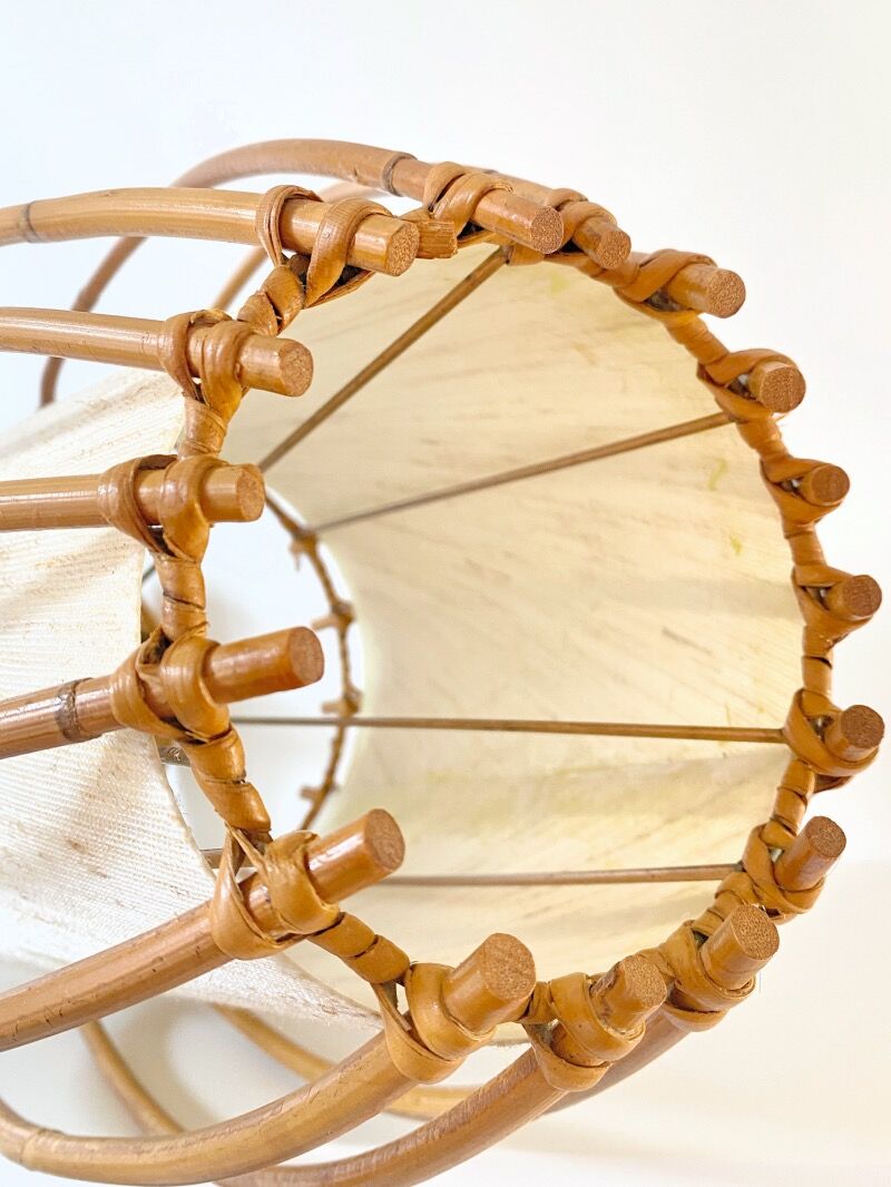 Louis Sognot rattan lamp