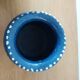 Primavera ball vase in blue ceramic with plant frieze 1920 1930