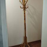 Vintage bamboo coat rack in the style of Franco Albini.