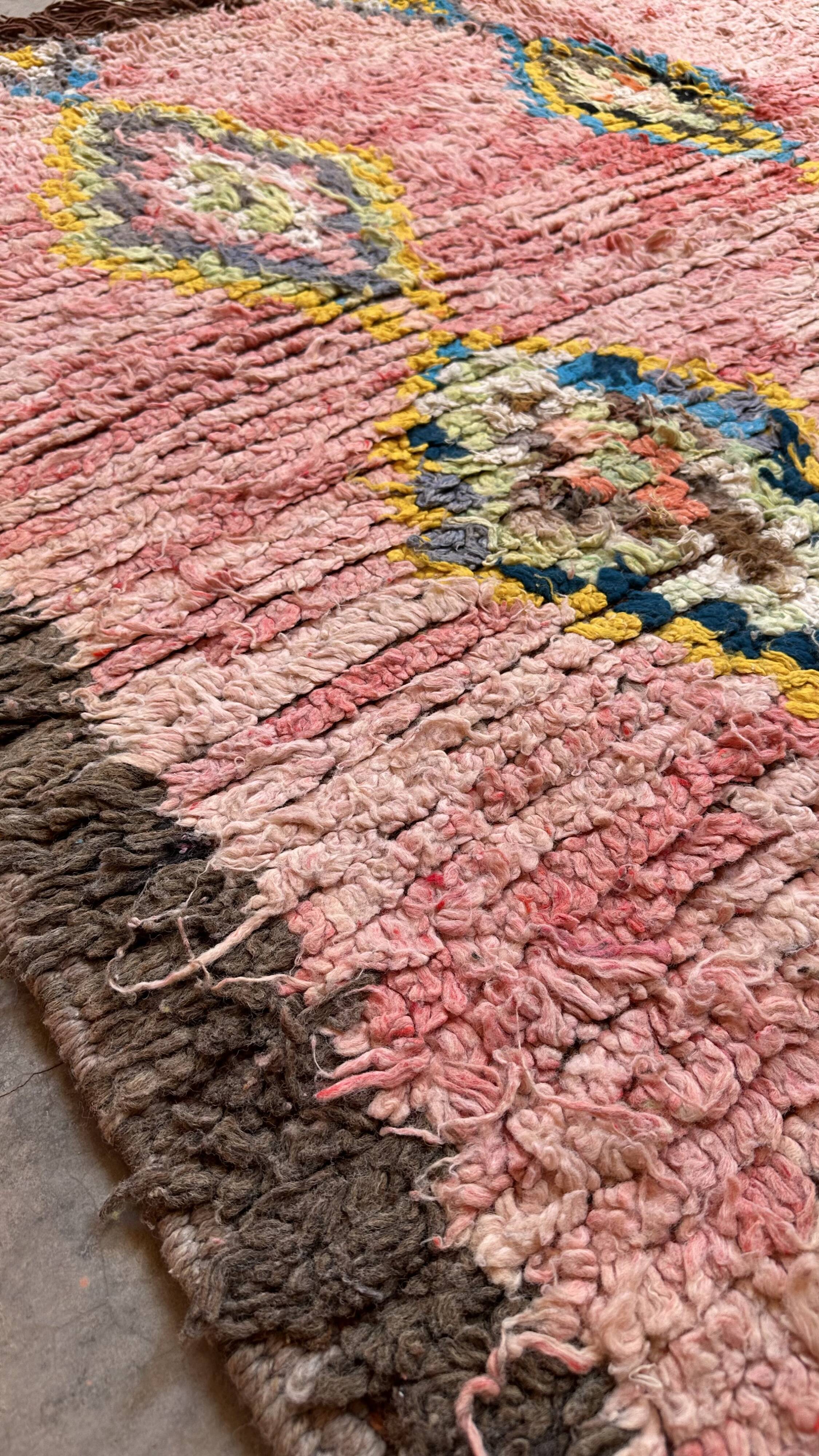 Moroccan rug Pink Boujad - 357 x 196 cm