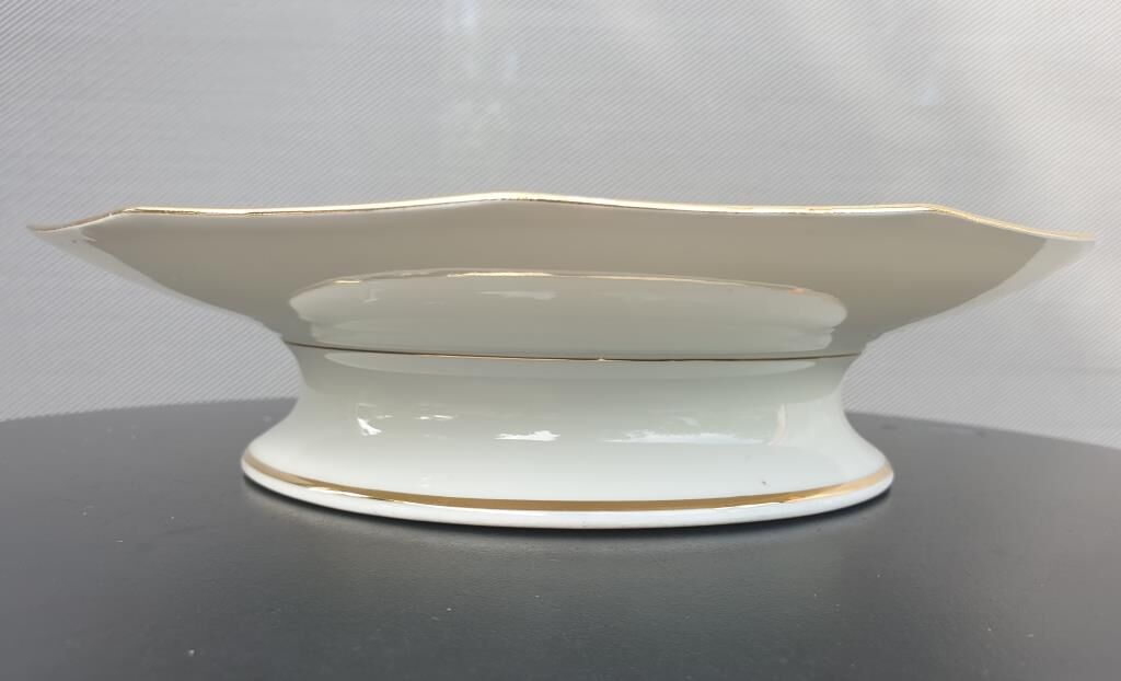 Pair two-course cake dishes Louroux Foecy vintage