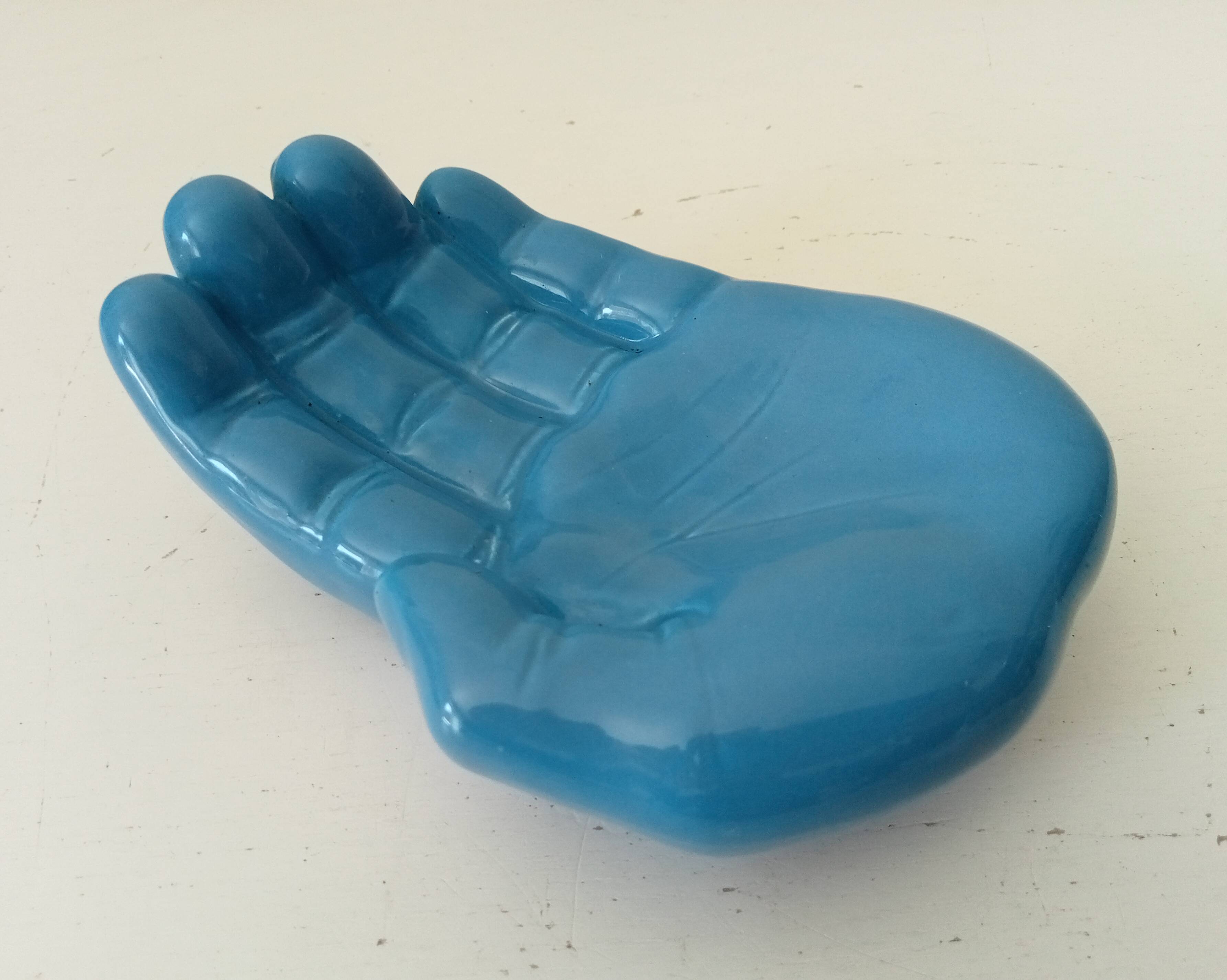 Vintage ceramic "Hand" empty pocket from the 80s