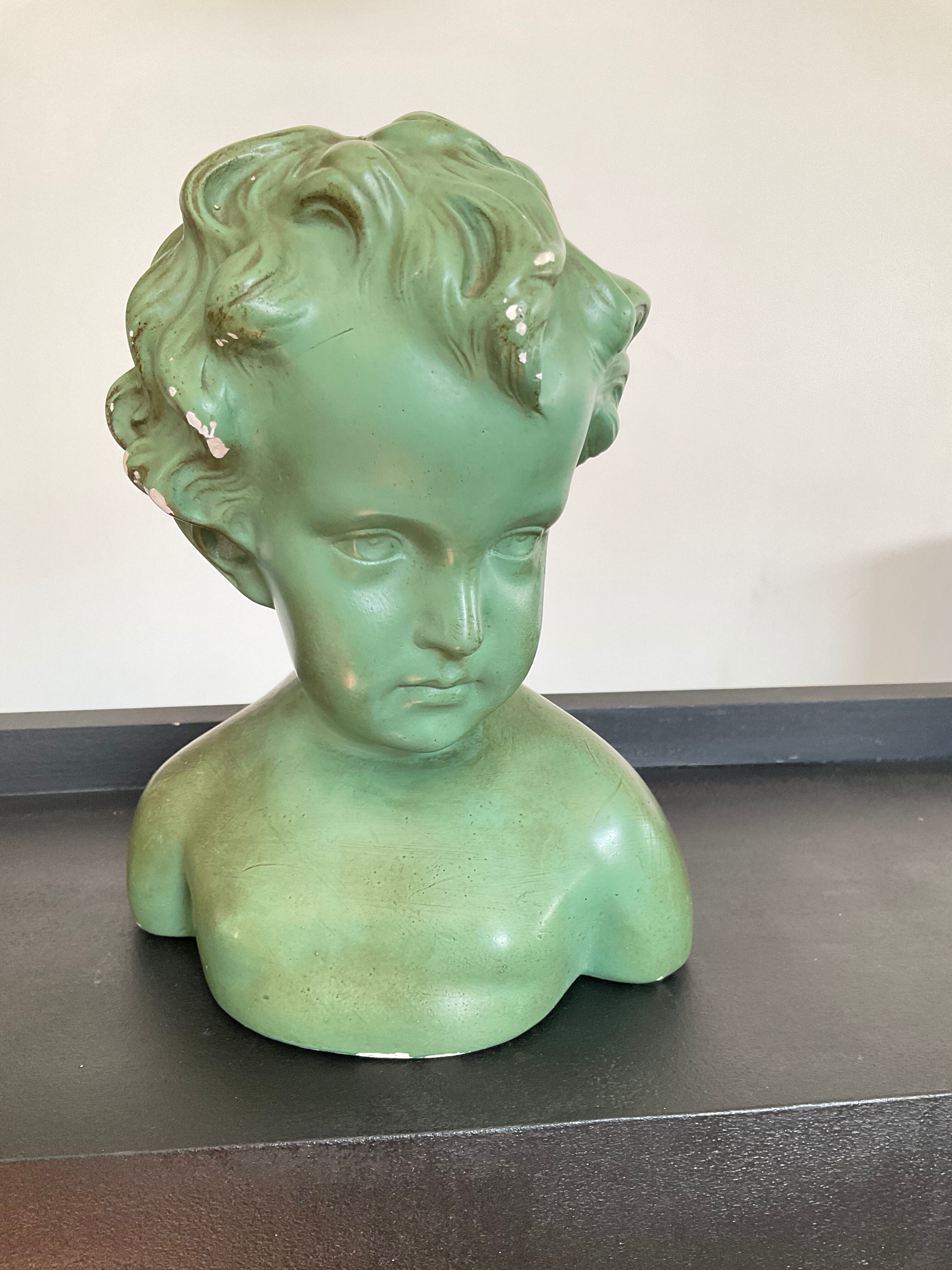 Child bust in Arnova plaster from the 50s