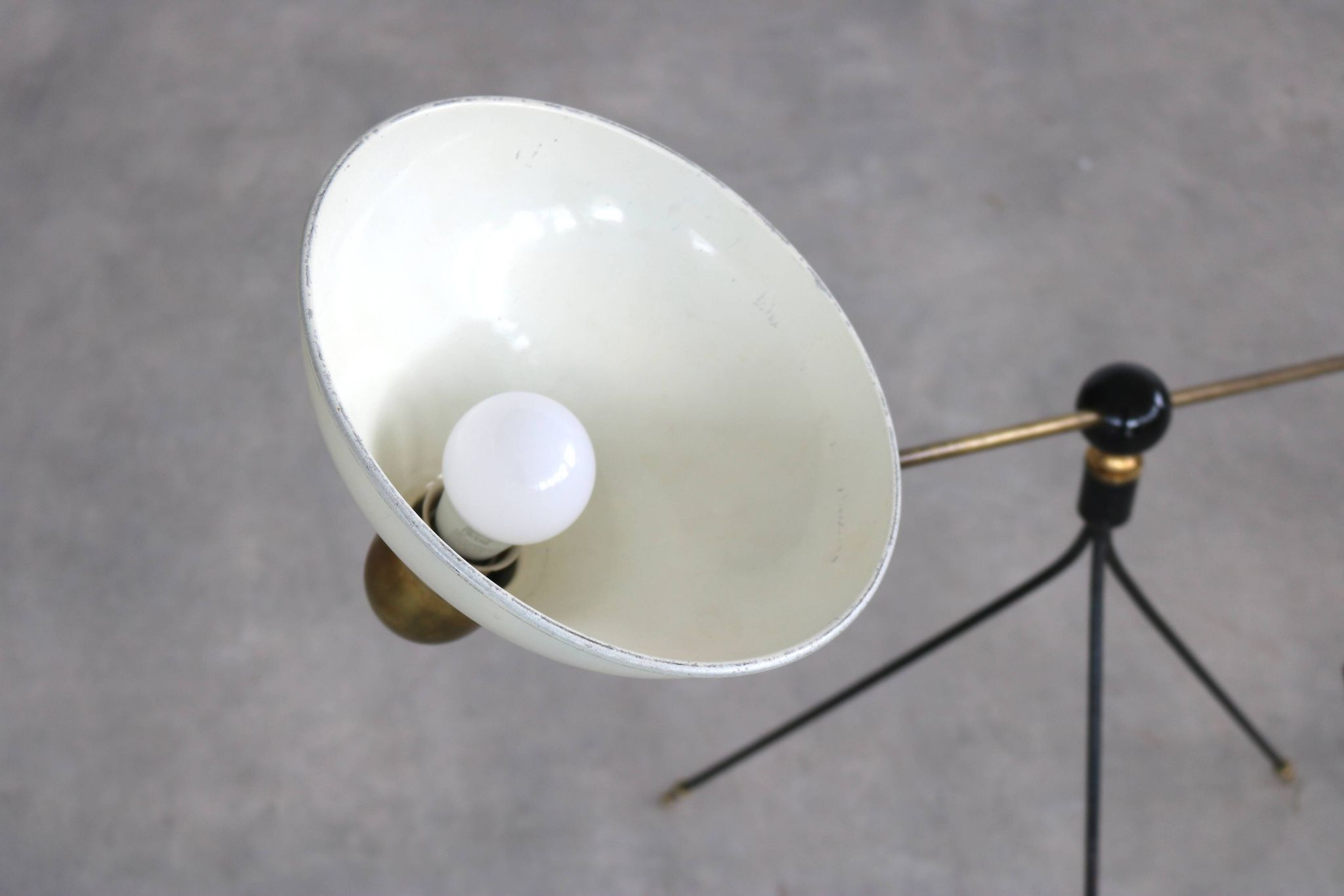 lampe de sol vintage | lampe | laiton | années 1960